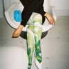 Tie Dye Mesh Stockings Leggings