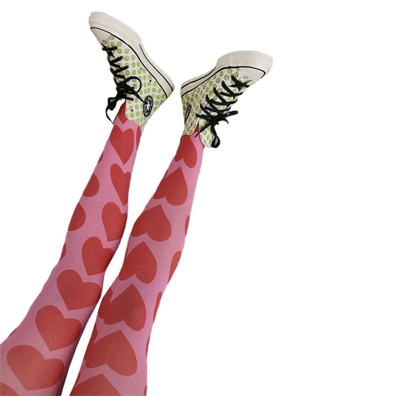 Tie Dye Mesh Stockings Leggings