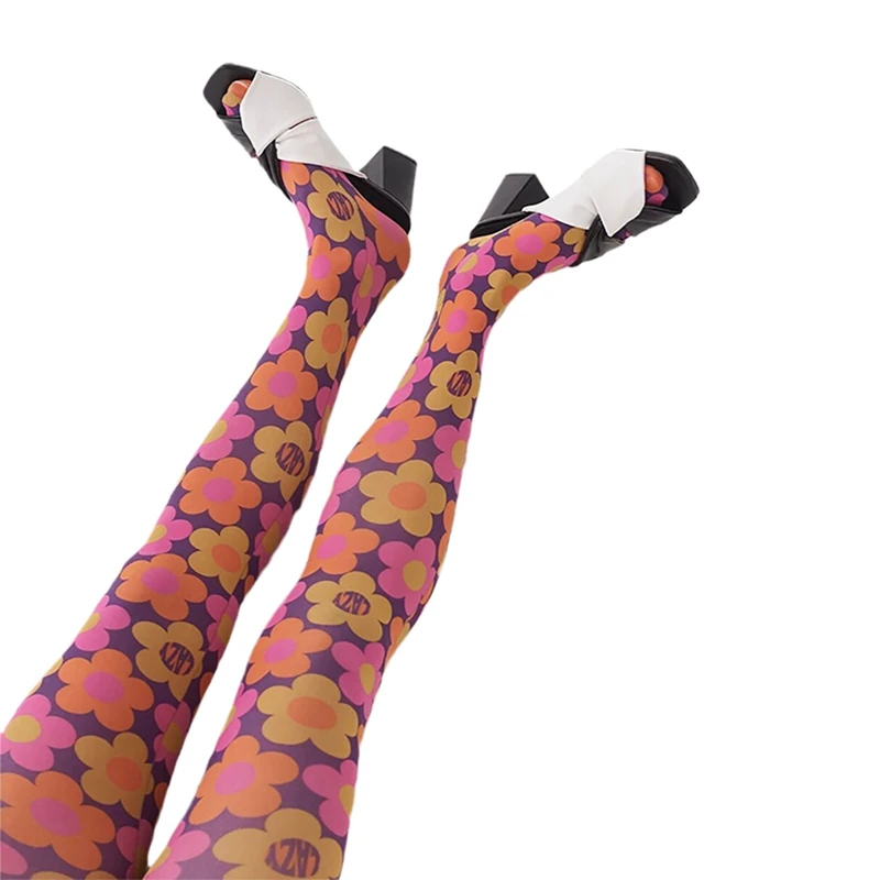 Tie Dye Mesh Stockings Leggings
