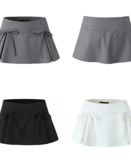 Coquette Bows Pleated Mini Skirt