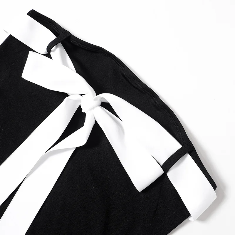 BlackBowKnot Tube Top Dress