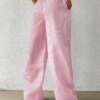 Casual Striped Woven Wide Leg Pants