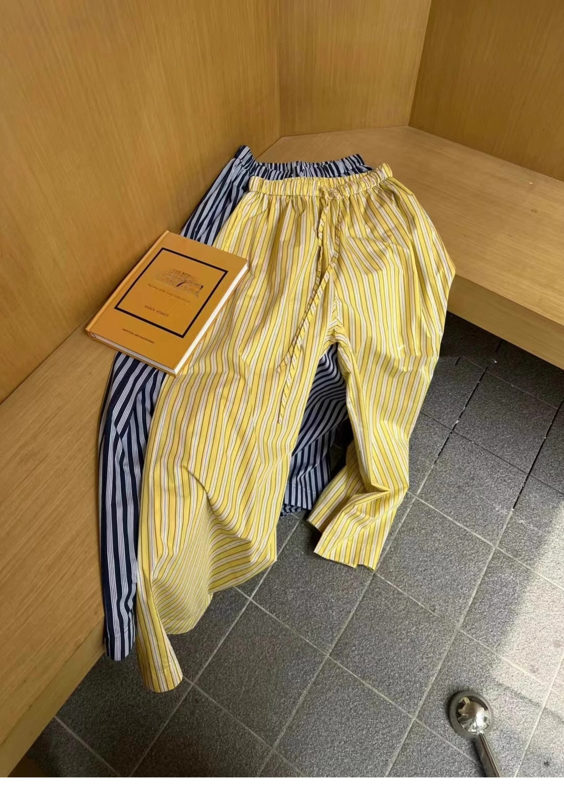 Stripes Straight Leg Casual Pants