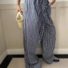 Stripes Straight Leg Casual Pants