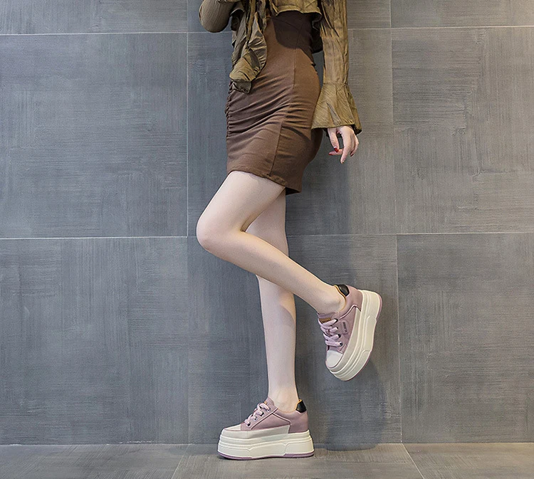 Cow Suede Genuine Leather Vulcanized Shoes