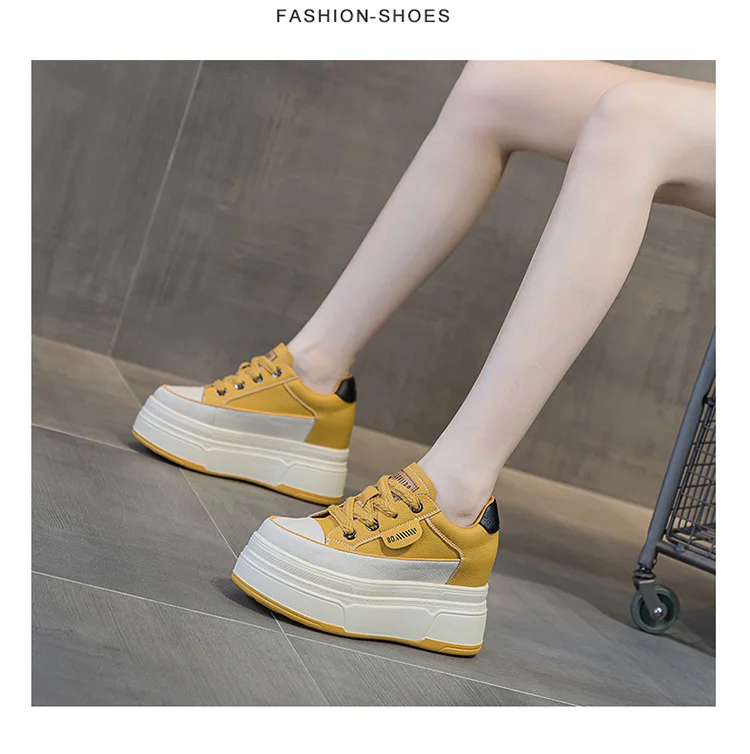 Cow Suede Genuine Leather Vulcanized Shoes