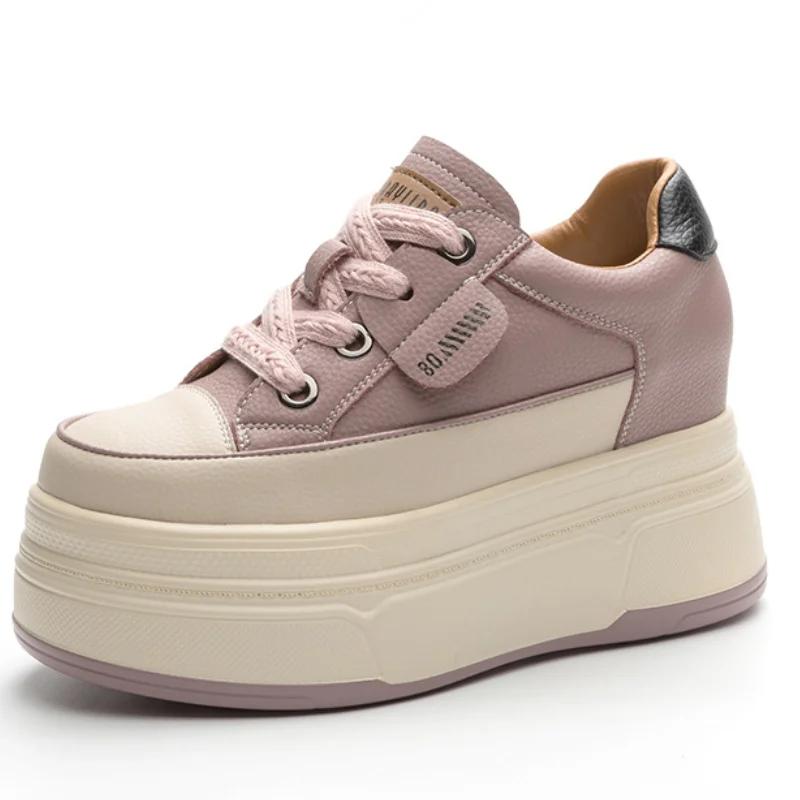 Cow Suede Genuine Leather Vulcanized Shoes