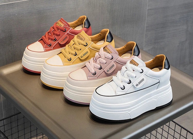 Cow Suede Genuine Leather Vulcanized Shoes