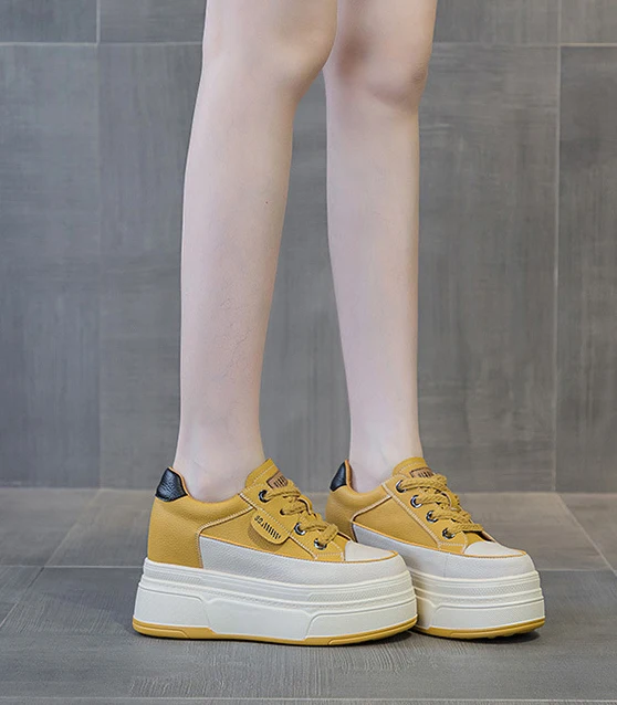 Cow Suede Genuine Leather Vulcanized Shoes