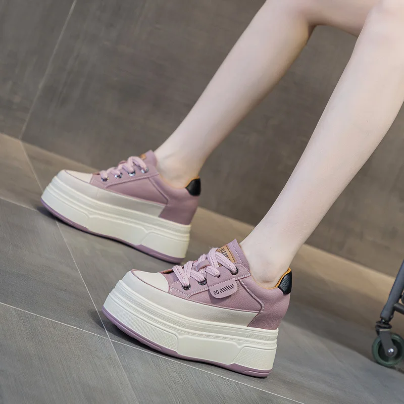 Cow Suede Genuine Leather Vulcanized Shoes