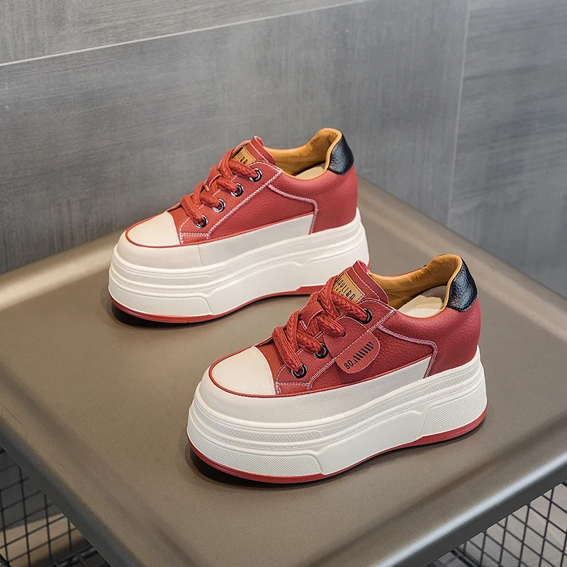 Cow Suede Genuine Leather Vulcanized Shoes