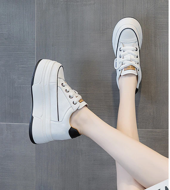 Cow Suede Genuine Leather Vulcanized Shoes