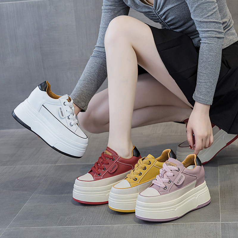 Cow Suede Genuine Leather Vulcanized Shoes