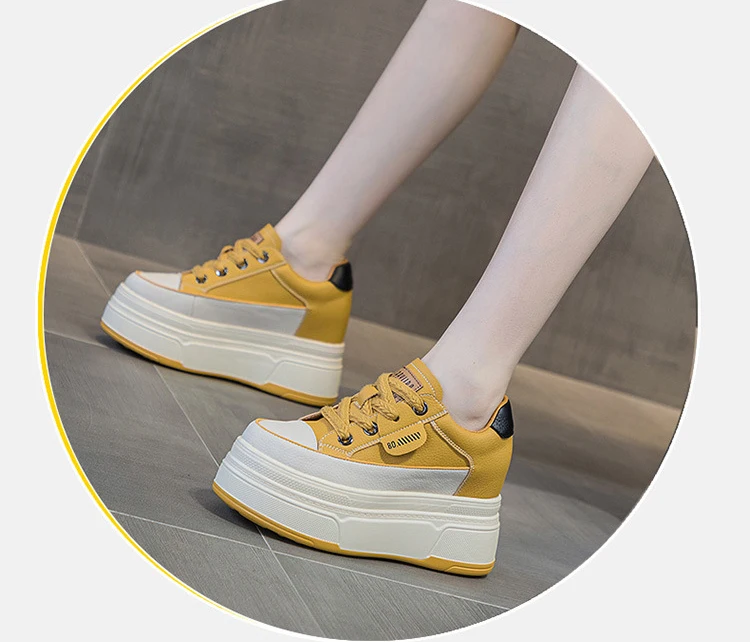 Cow Suede Genuine Leather Vulcanized Shoes