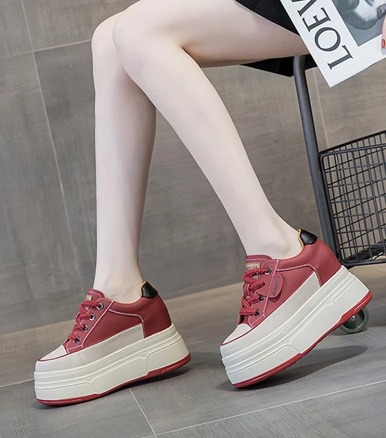Cow Suede Genuine Leather Vulcanized Shoes