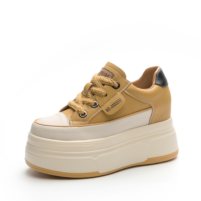 Cow Suede Genuine Leather Vulcanized Shoes