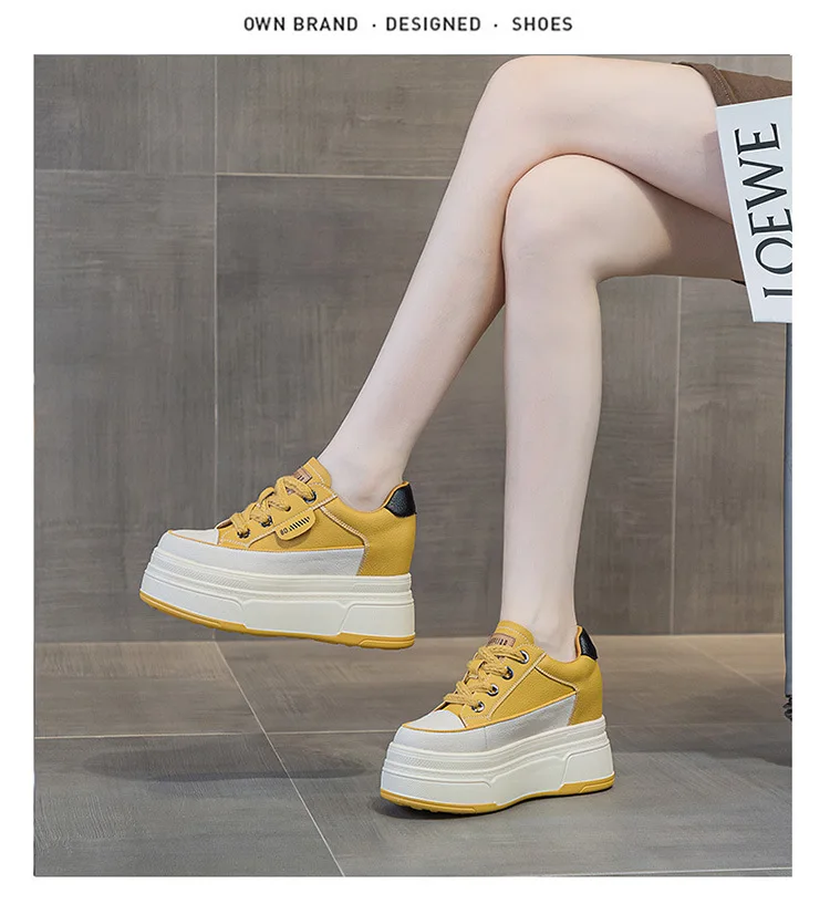 Cow Suede Genuine Leather Vulcanized Shoes