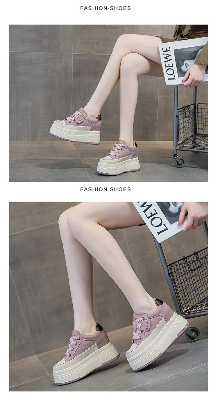 Cow Suede Genuine Leather Vulcanized Shoes