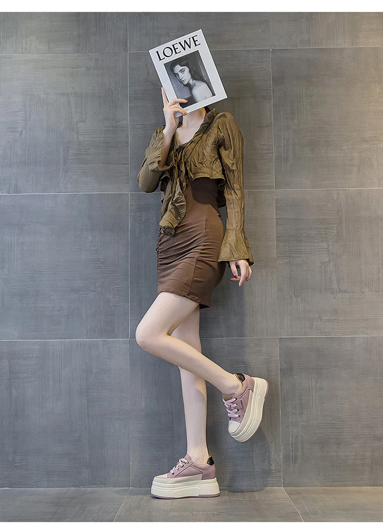 Cow Suede Genuine Leather Vulcanized Shoes