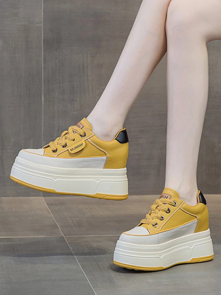 Cow Suede Genuine Leather Vulcanized Shoes