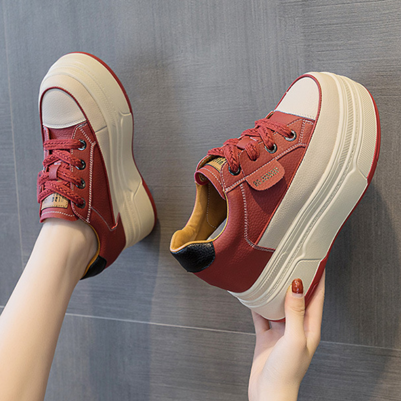 Cow Suede Genuine Leather Vulcanized Shoes
