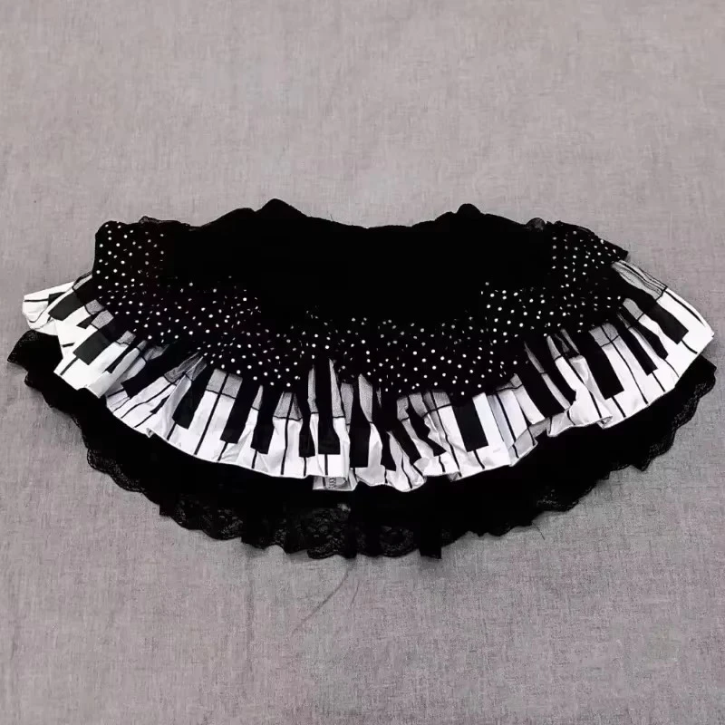 Y2k Cute Ruffled Plaid Skirt