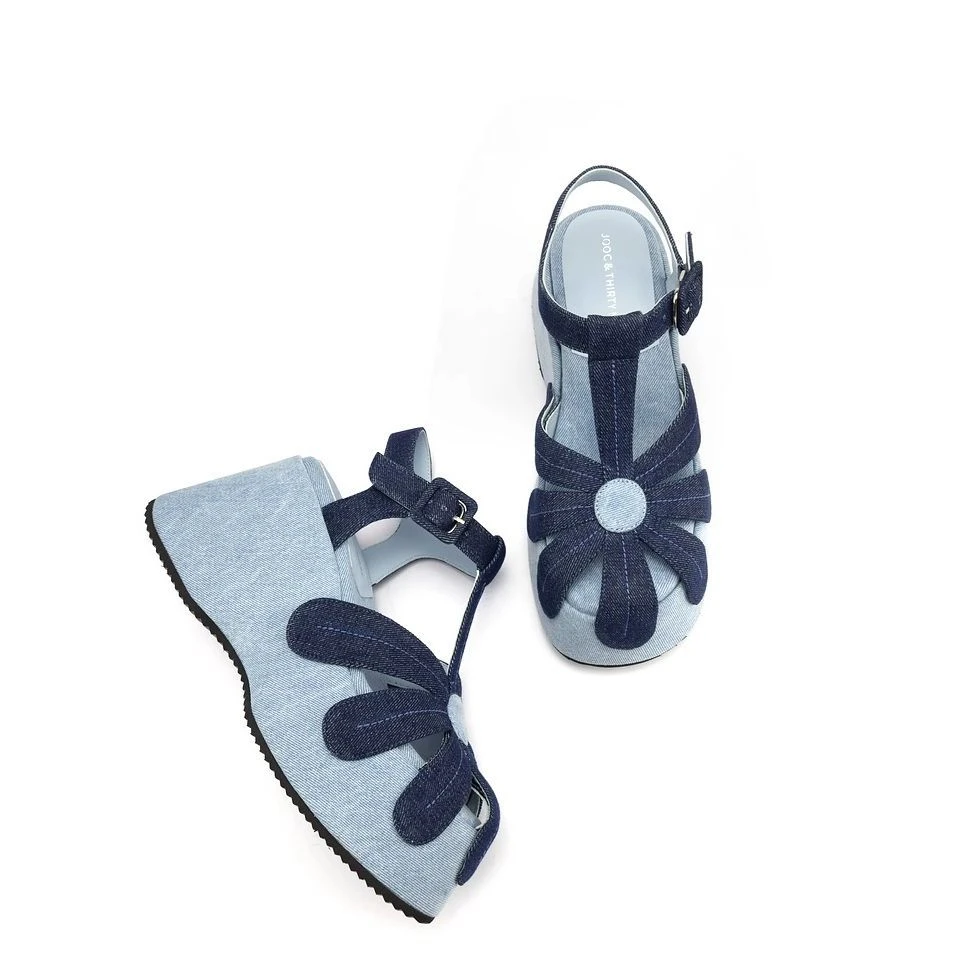Flower Women Heeled Sandals