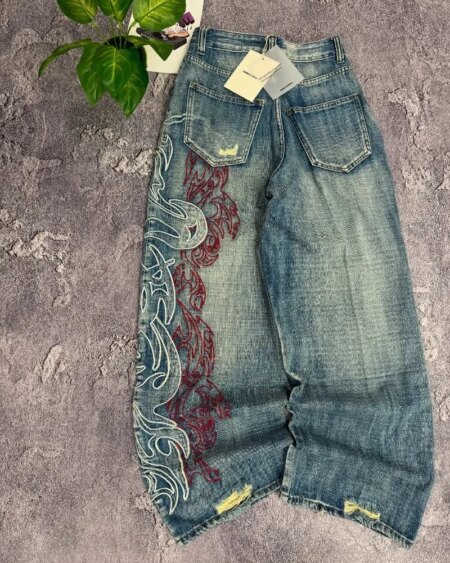 Alternative view of Inferno Tribal Wide-Leg Jeans