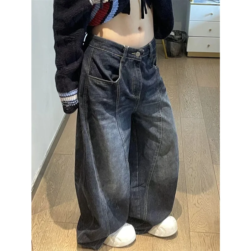 Black Vintage Design Hip Hop Jeans