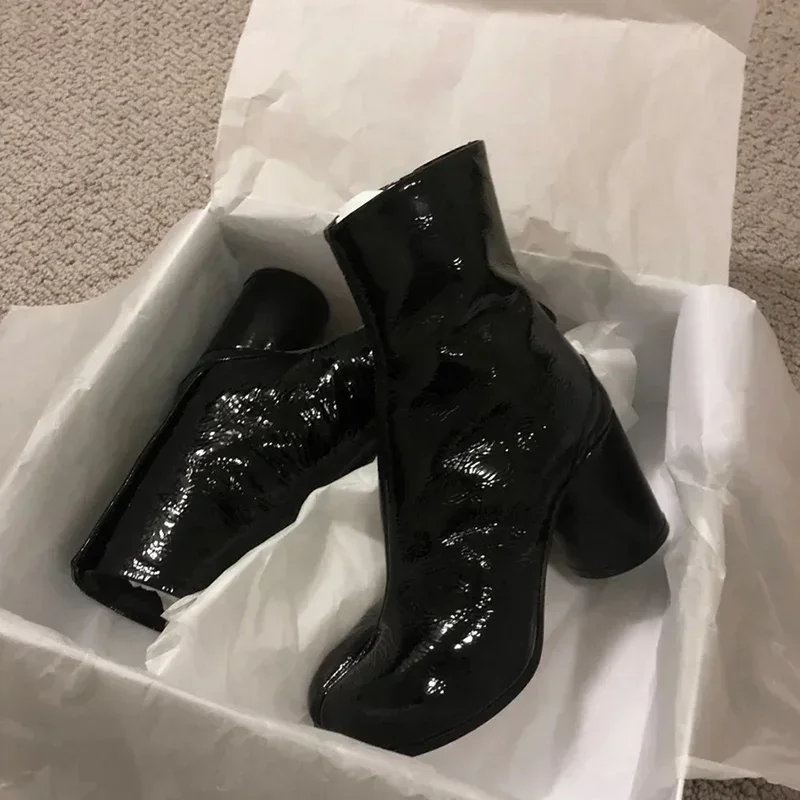 Leather Tabi Boots