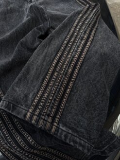 Retro Striped Fashionable Loose Jeans