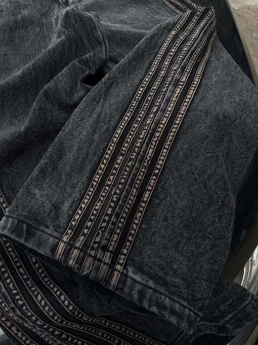 Retro Striped Fashionable Loose Jeans
