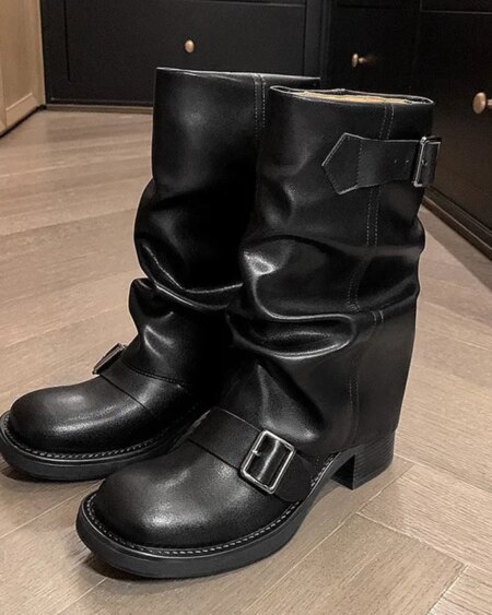 Alternative view of Mid Calf Heeled Boots