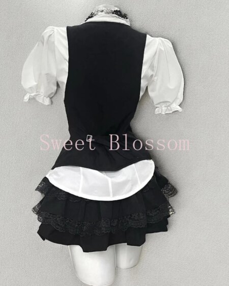 Alternative view of 3-piece Harajuku Gothic Retro Chic set