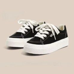 Alternative view of Red Vulcanize Casual Platform Sneakers