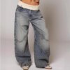 Retro Splicing Jeans