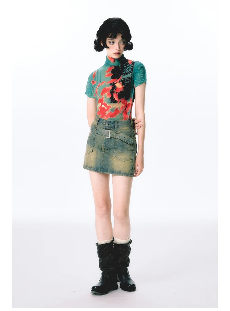 Bodycon Tie-Dye Crop Top