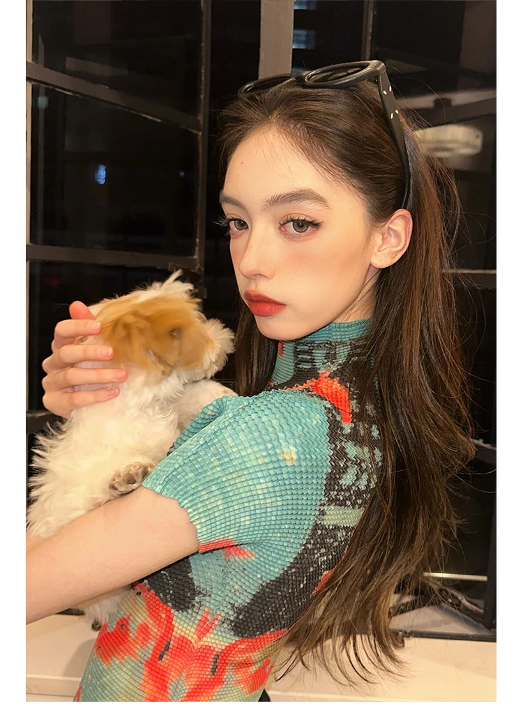 Bodycon Tie-Dye Crop Top