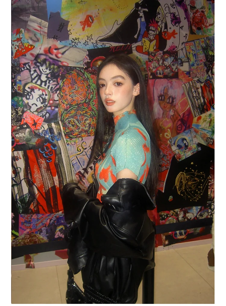 Bodycon Tie-Dye Crop Top