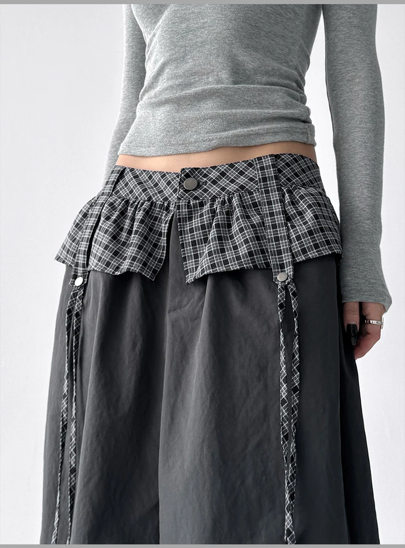 Women Black Gothic Oversize Parachute Pants Women Black Gothic Oversize Parachute Pants