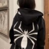 Full Zip Up Spider Hoodie 60727 febb1r