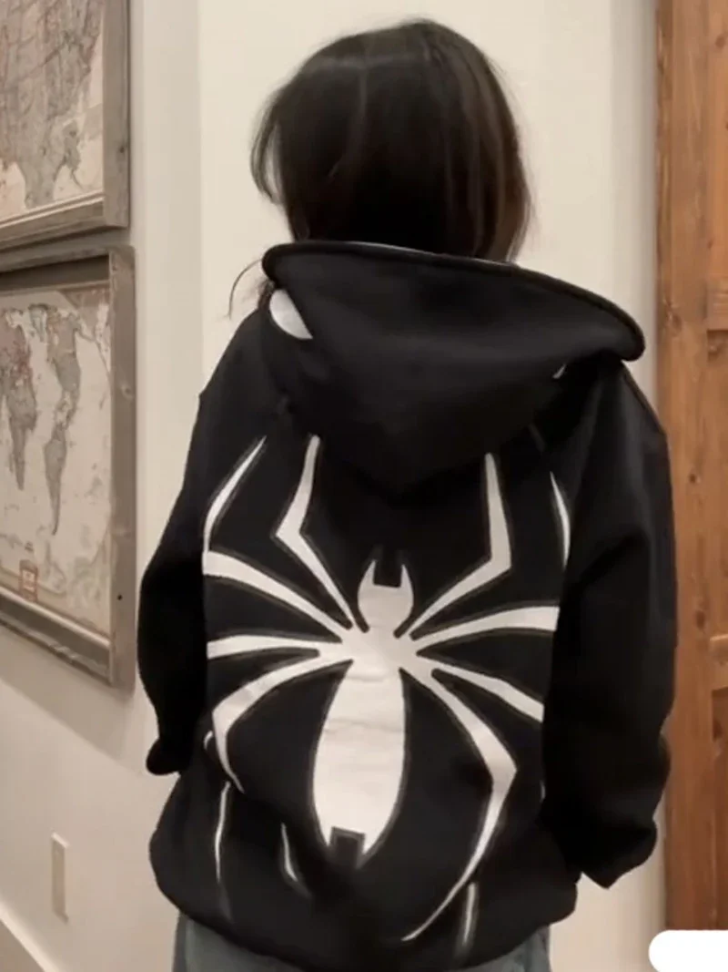 Full Zip Up Spider Hoodie Full Zip Up Spider Hoodie