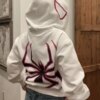 Full Zip Up Spider Hoodie 60727 n2crpc