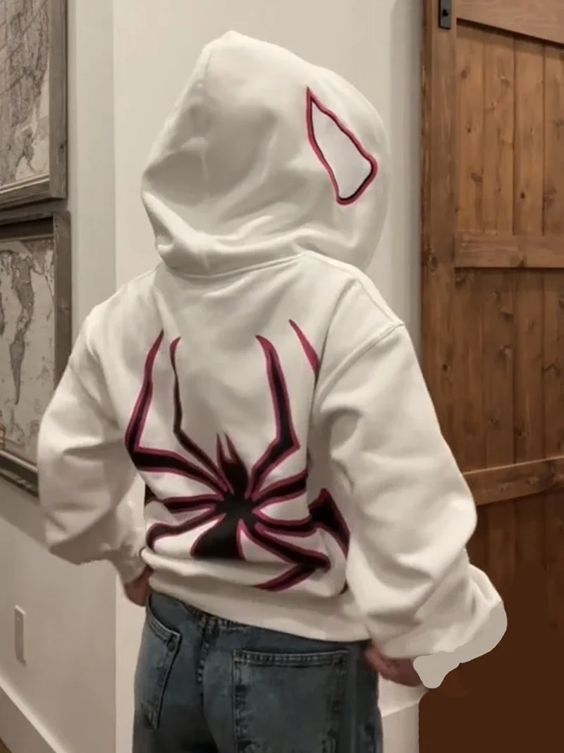 Full Zip Up Spider Hoodie Full Zip Up Spider Hoodie