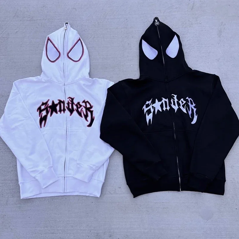 Full Zip Up Spider Hoodie Full Zip Up Spider Hoodie