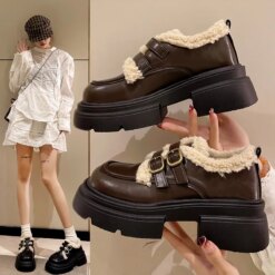 Alternative view of Brown Princess Platform Loafers