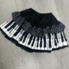 Piano Keys A-Line Skirt