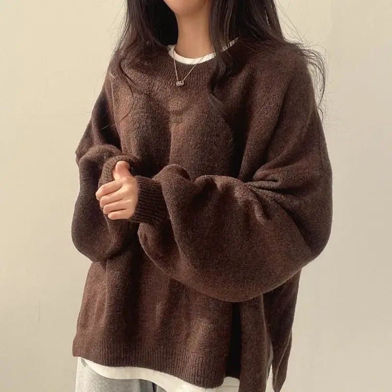 Vintage Lantern Sleeve Sweater Women
