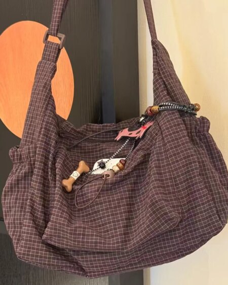 Alternative view of Korean nylon shoulder bag