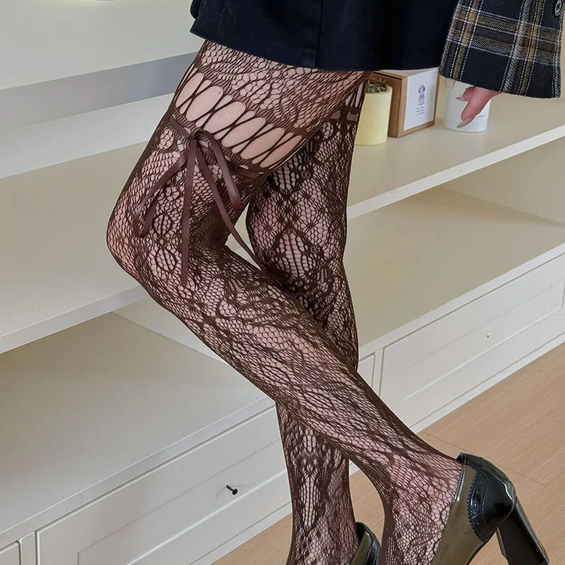 JK Lace Bow Tie Stockings Women JK Lace Bow Tie Stockings Women - Image 6